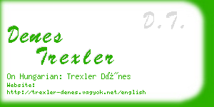 denes trexler business card